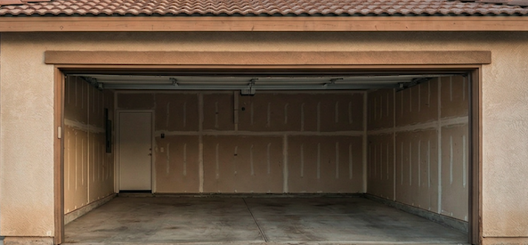 After - clean empty garage